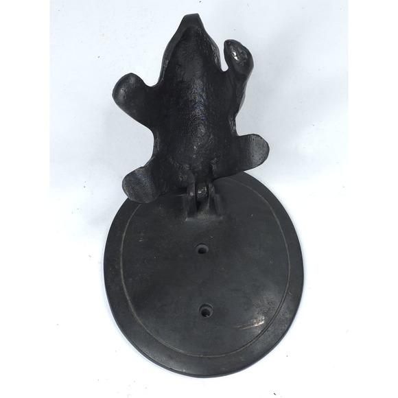 Vtg Cast‎ Iron Antique Style Bear Door Knocker 1LB 12oz 4.5"X4" Wildlife Cabin - Picture 2 of 8